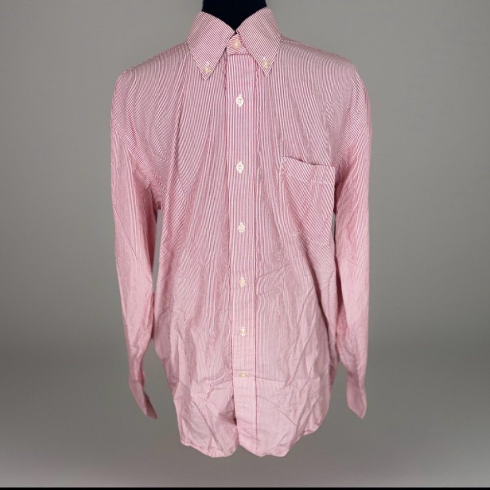 Pendleton Bridgeport Red White Stripe Button Down Shirt Men’s M